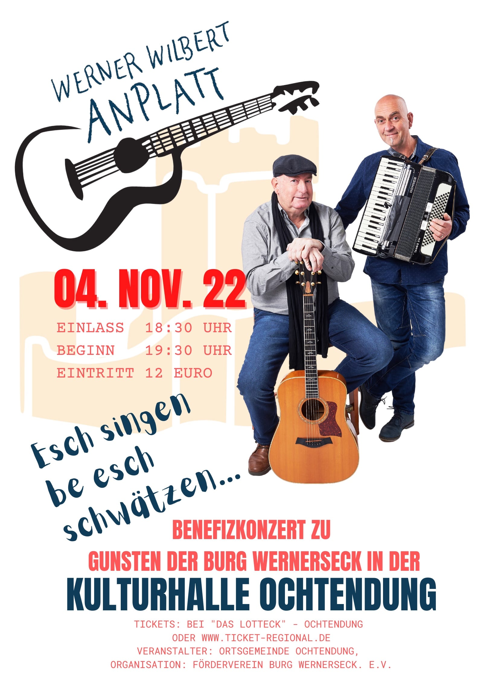 Entwurf Plakat Werner Wilbewrt Burg
